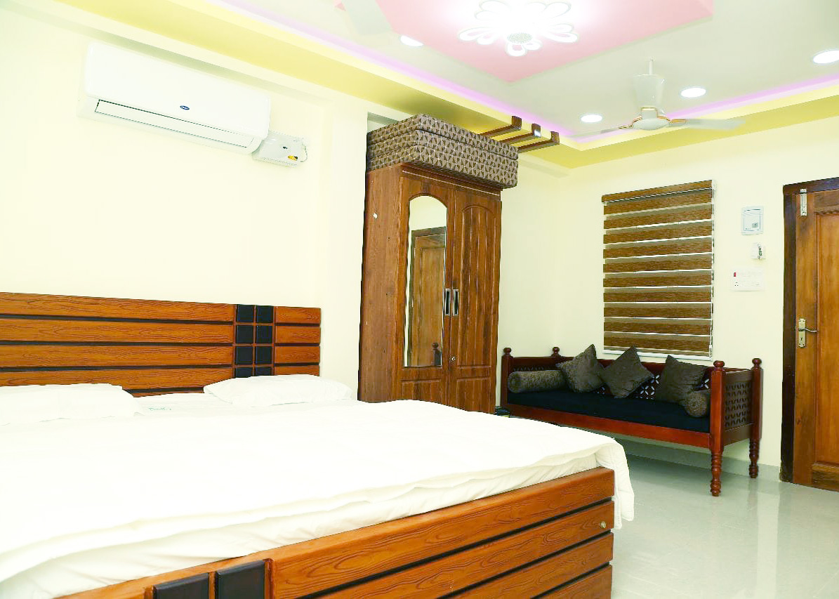 Single room at Rameswaram Golden Resorts, sleeps up to 3 guests